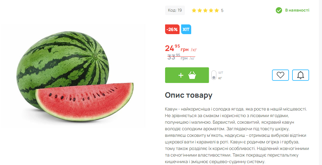 Ціни на кавуни та дині в Україні змінились: скільки зараз коштує продукція